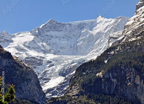 snowy alp peak near Grindelwald, Switzerland