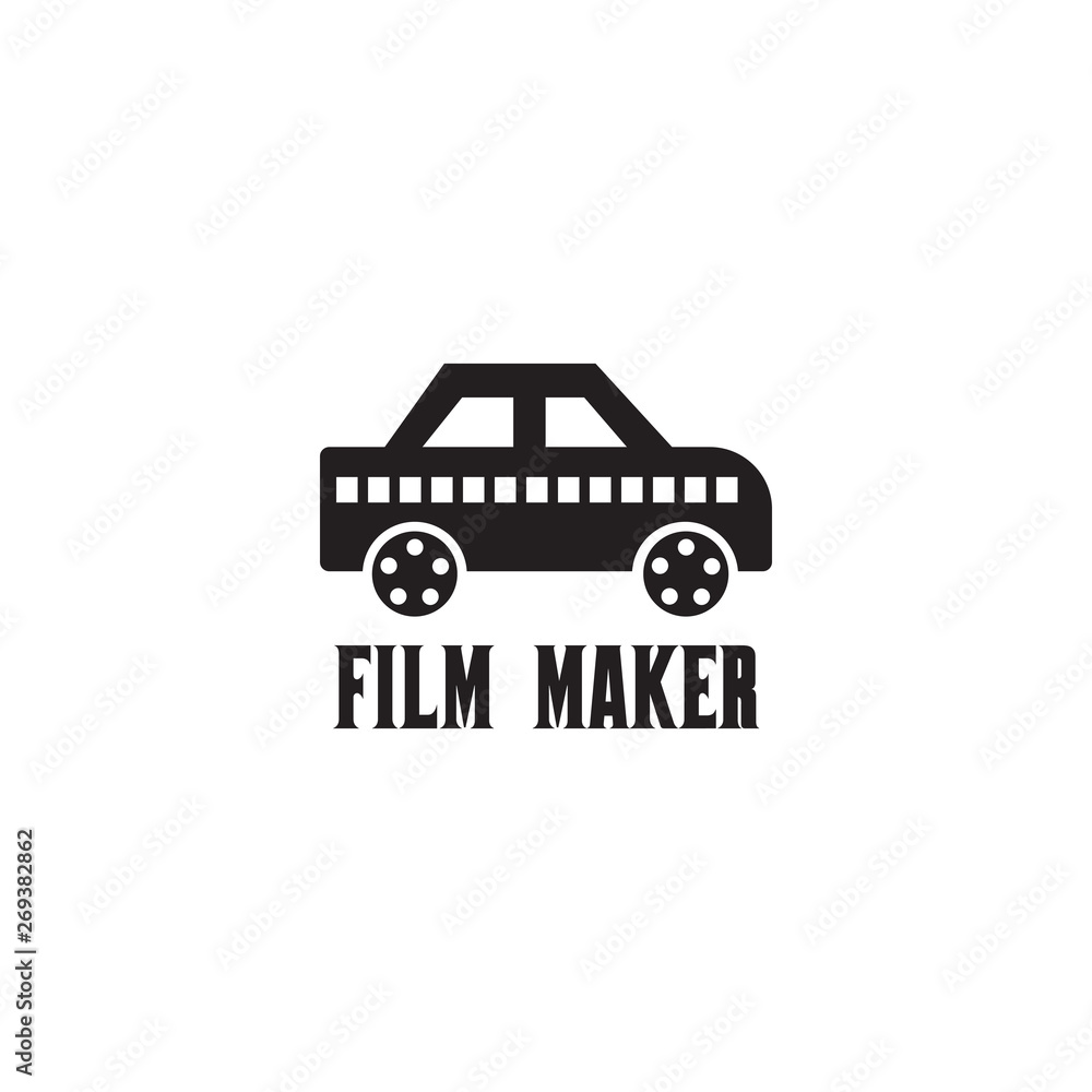 Movie or film maker logo design vector template