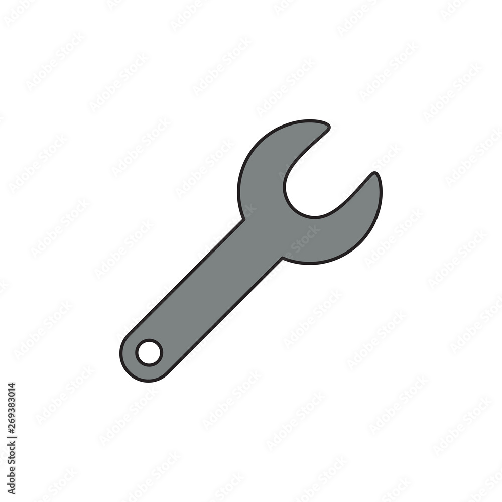 Vector icon concept of spanner. Vector icon concept of spanner.