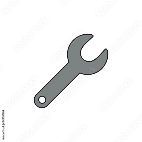 Vector icon concept of spanner.