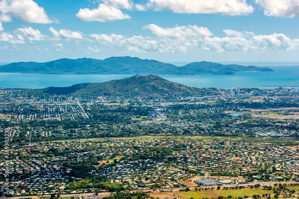 Aerial view to Townsville