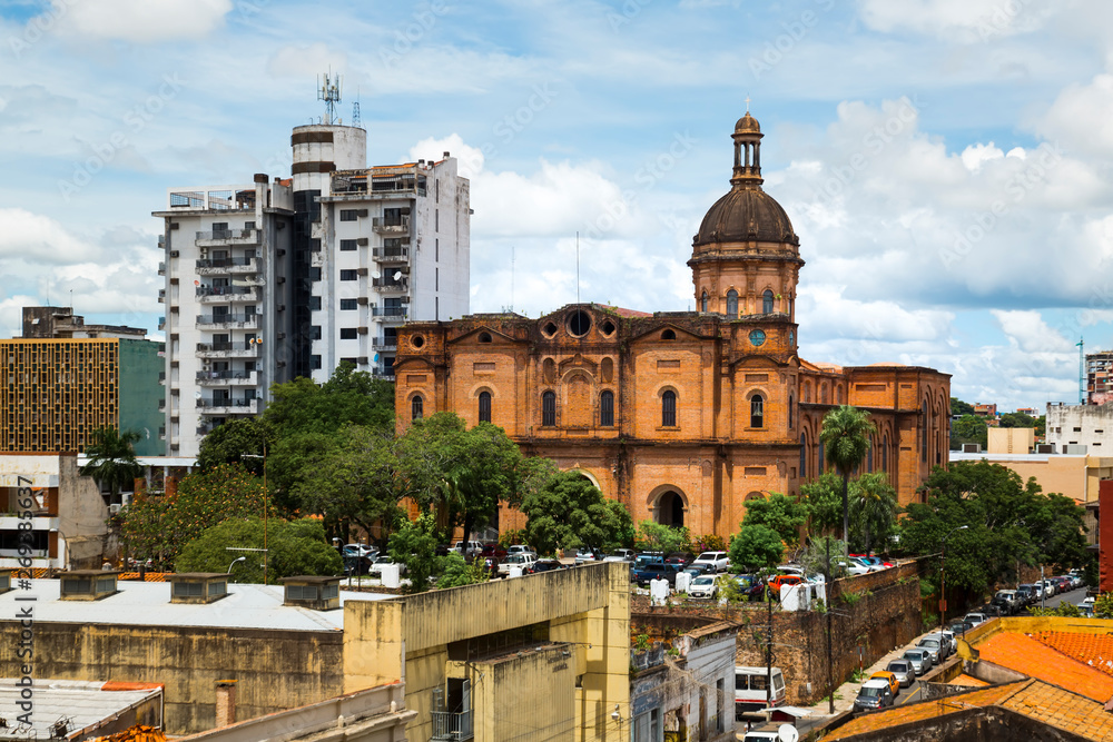 View of central part of Asuncion, Paraguay