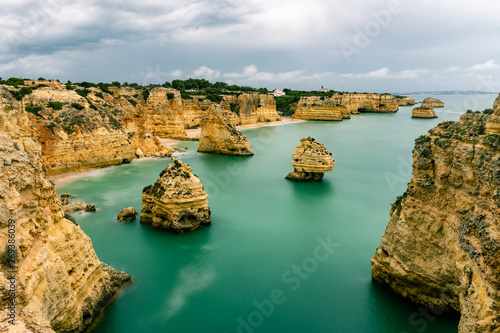 Algarve coast in Portugal