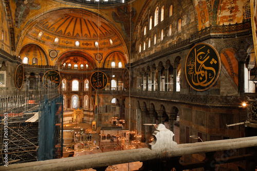 Hagia sofia church and mosque in istanbul Turkey