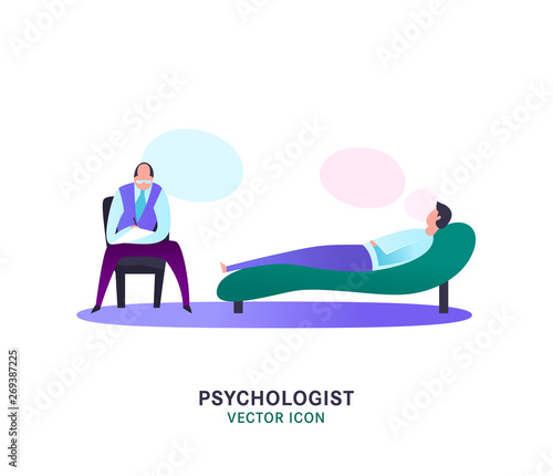 Psychologist and psychotherapist icon