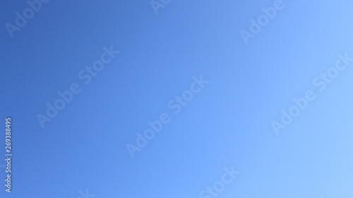 Clear blue cloudless sky