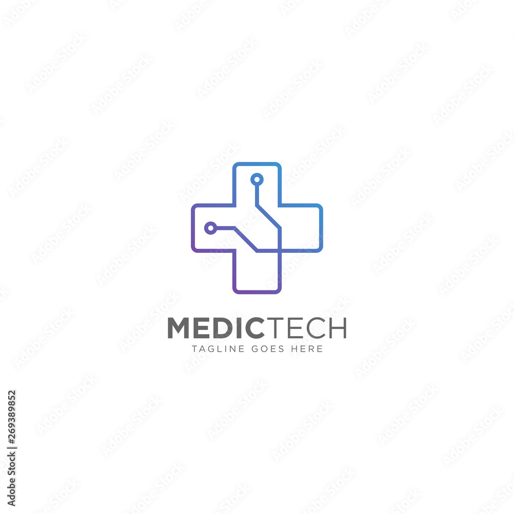 Medical Technology Logo Design Vector Medical Technology Logo Design Vector