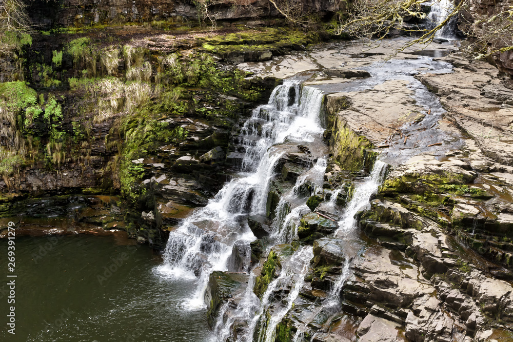 Fototapeta premium Falls of Clyde in New Lanark in Scotland, UK