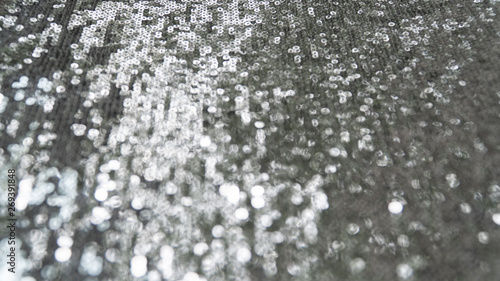 silver glitter background fabric rain blur material textile disco