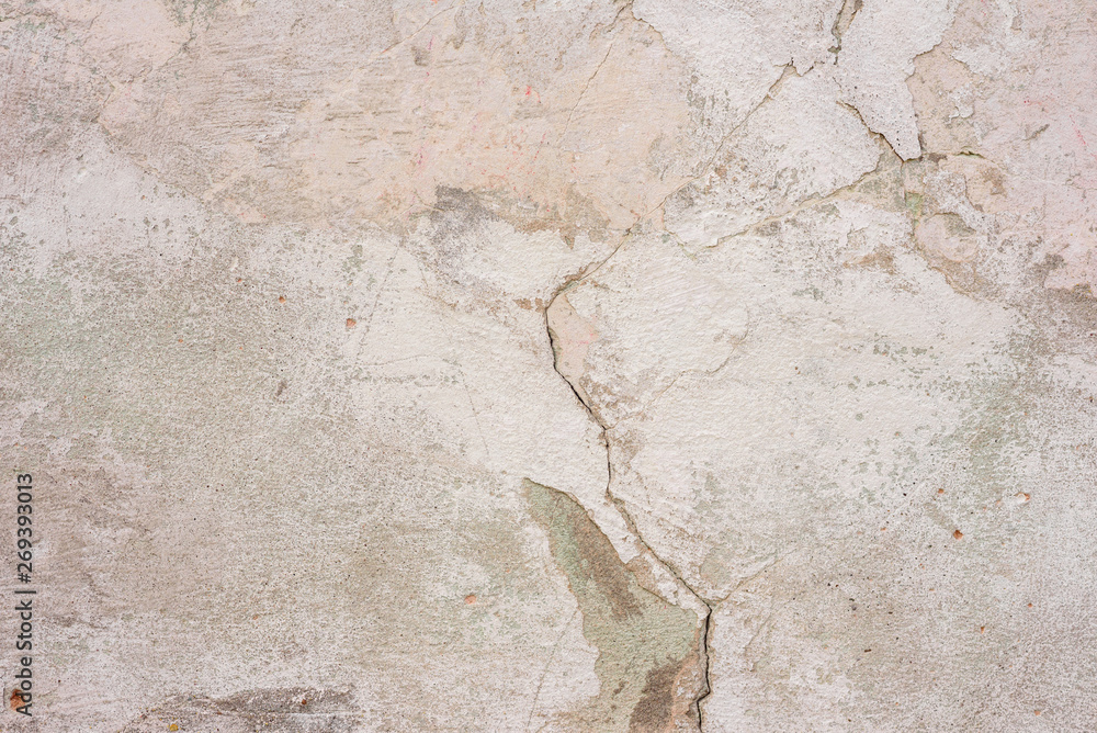 Fototapeta premium Texture, wall, concrete, it can be used as a background. Wall fragment with scratches and cracks