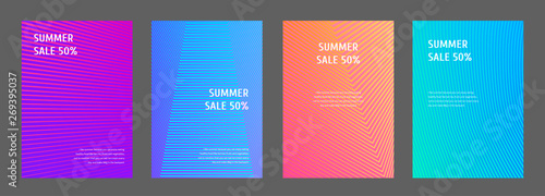 Colorful and trendy poster, flyer, banner templates