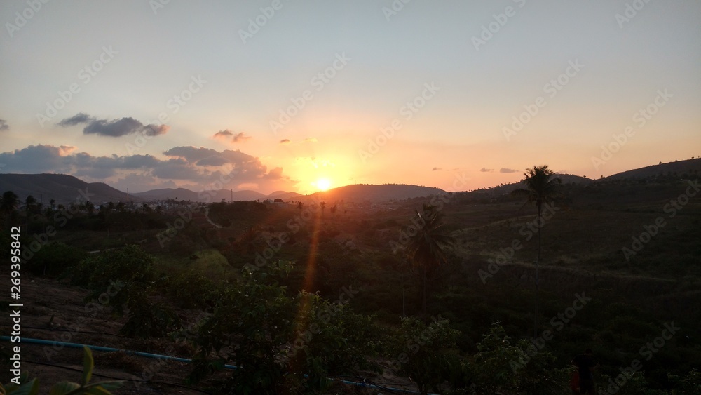 Obraz premium Mountain Sunset