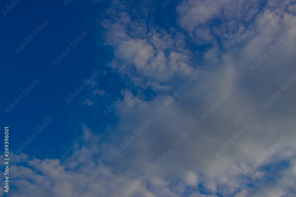 A flock of little clouds, Beautiful photo of clouds in the blue sky A flock of little clouds, Beautiful photo of clouds in the blue sky