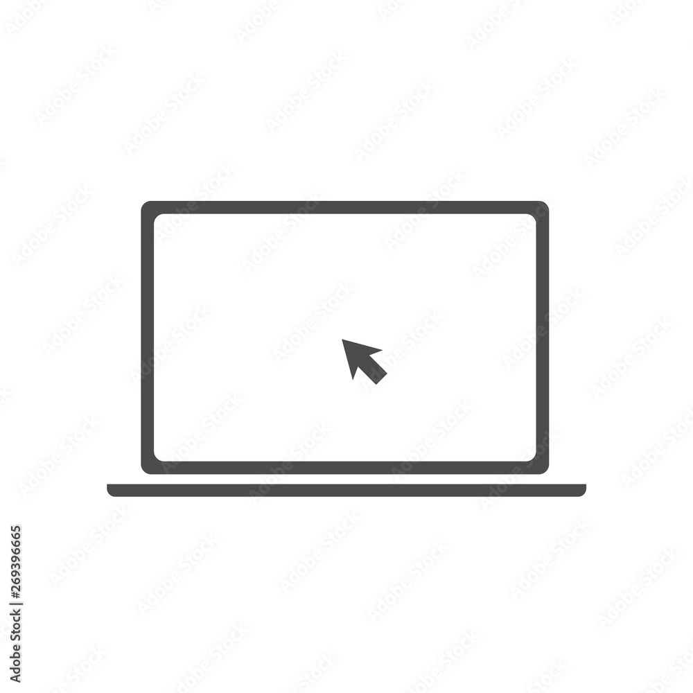 Laptop vector icon Laptop vector icon