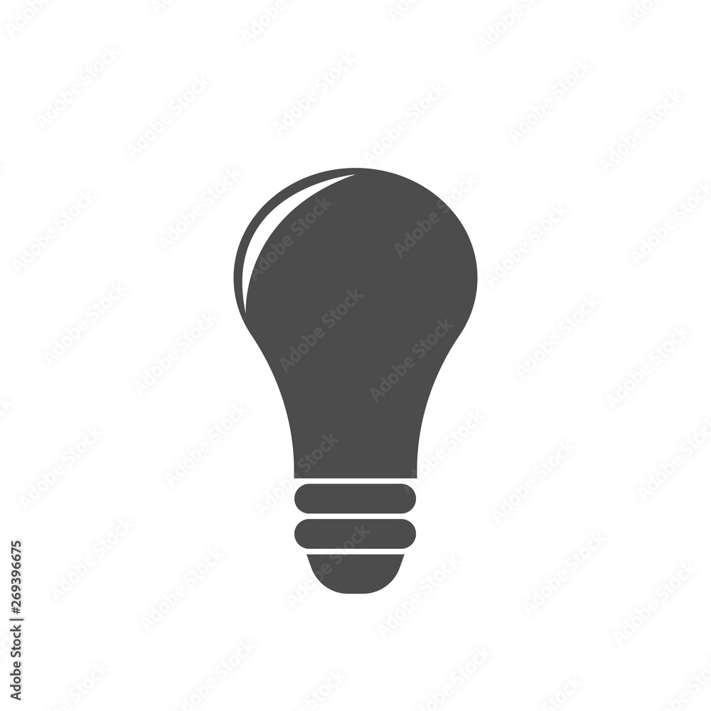 Light bulb vector icon Light bulb vector icon