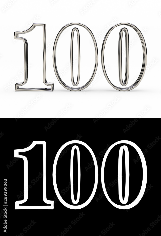 Silver number one hundred years Silver number one hundred years
