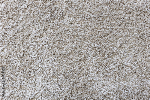 fluffy gray carpet background and texture. photo