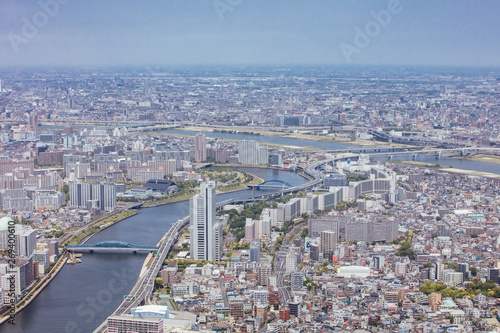 Wallpaper Mural Tokyo Aerial View in Japan Torontodigital.ca