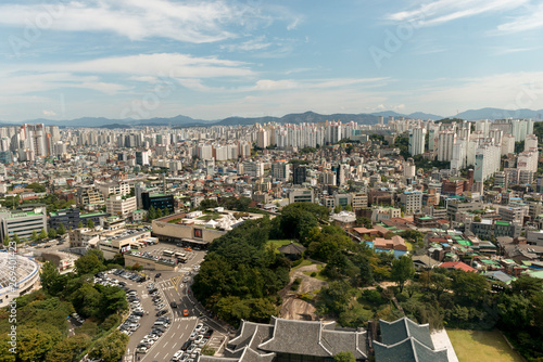 City view from Shilla Hotel, Seoul, South Korea photo