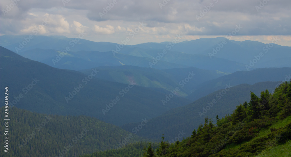 Hiking with a tent through Petros to Hoverla, Lake Nesamovite, Mount Pop Ivan Observatory.