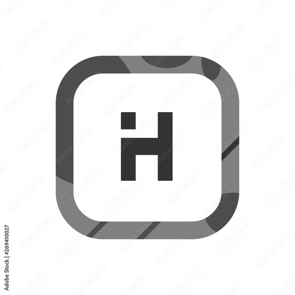 Obraz premium Initial Letter Logo H Template Vector Design