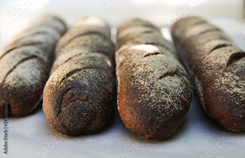 black baguette french bread crust © Vyacheslav
