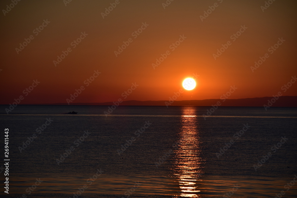 sunset at sea sunset at sea