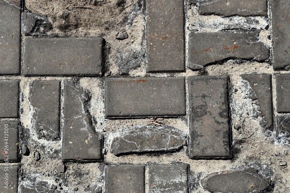 broken paving slabs Stock Photo Adobe Stock