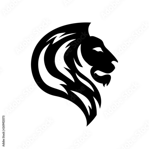 Illustration vector lion head symbol