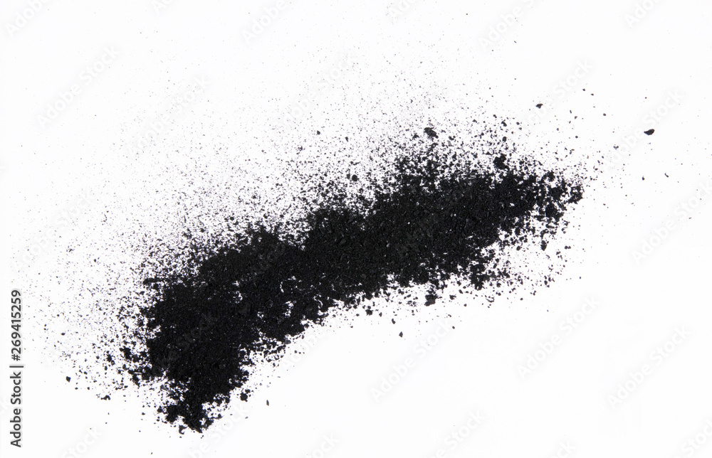 charcoal isolated on white background charcoal isolated on white background