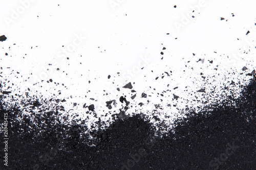 charcoal isolated on white background