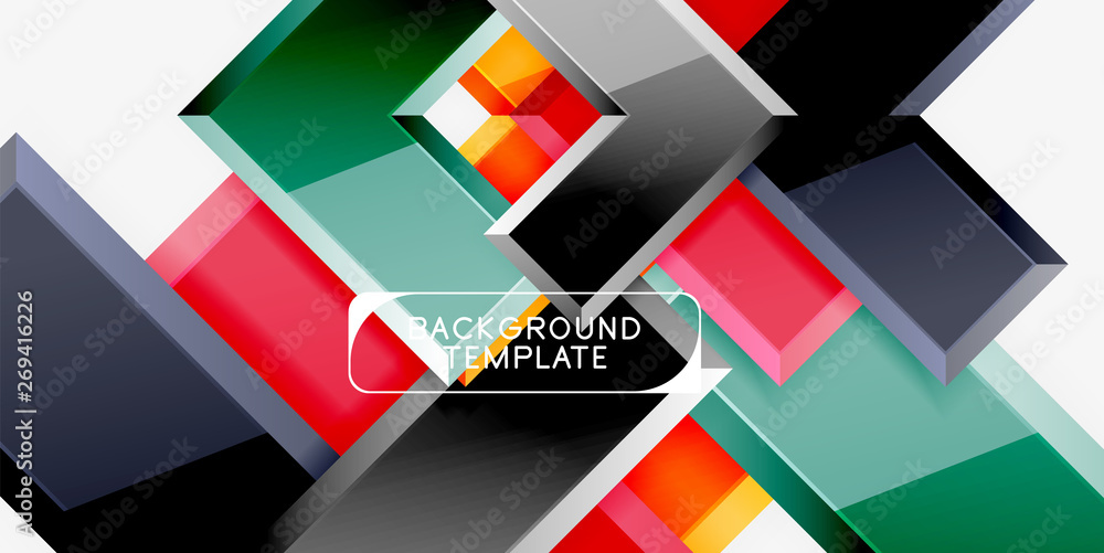 Glossy arrows geometric background Glossy arrows geometric background
