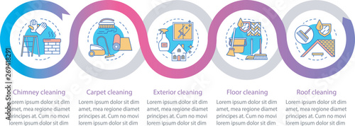 Additional cleaning services vector infographic template