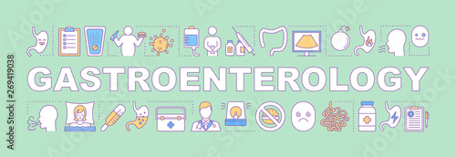 Gastroenterology word concepts banner