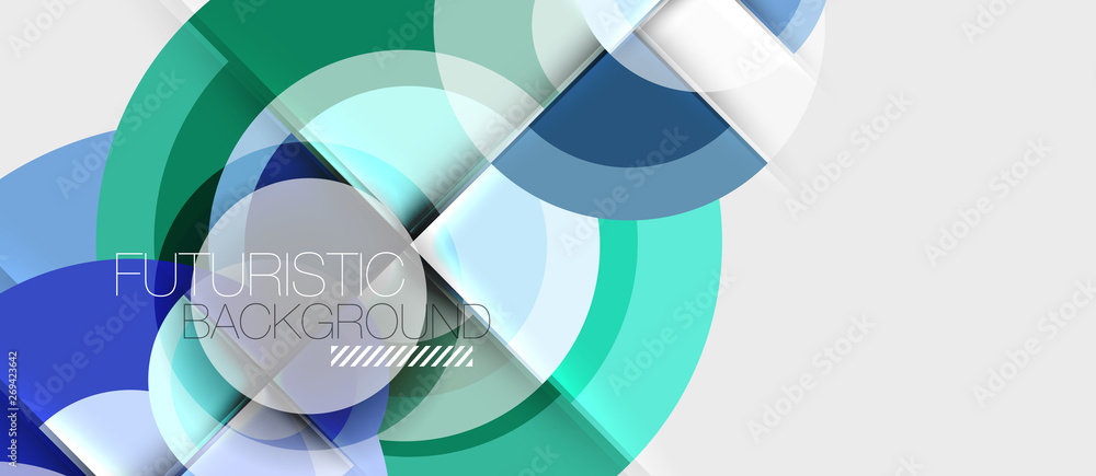 Geometric design abstract background - circles Geometric design abstract background - circles