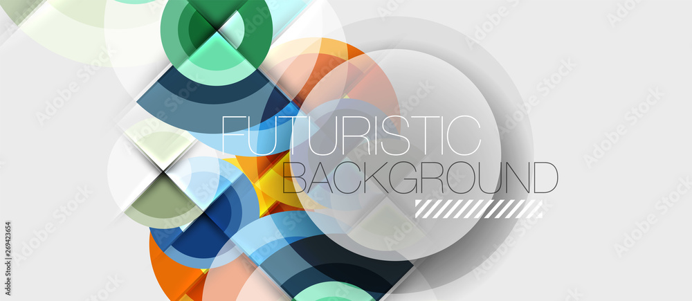 Geometric design abstract background - circles Geometric design abstract background - circles