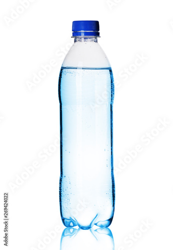 plastic small bottle with liquid
