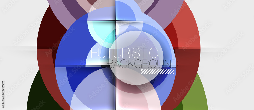 Geometric design abstract background - circles Geometric design abstract background - circles