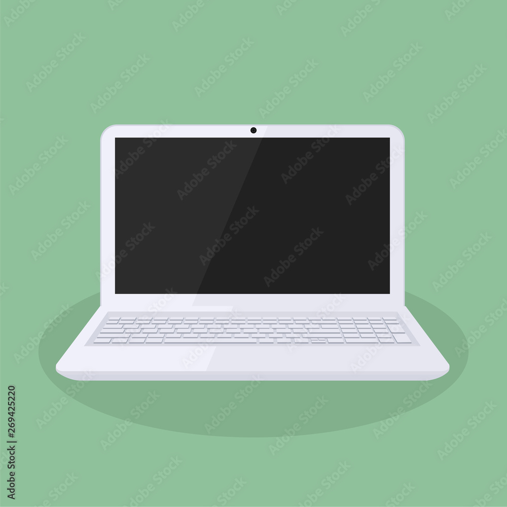 Minimalist white laptop design Minimalist white laptop design