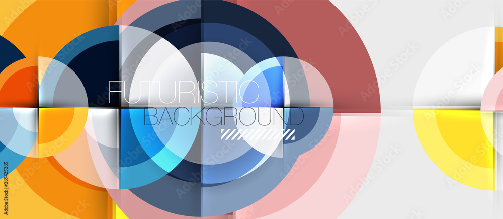 Circular geometrical design template Circular geometrical design template