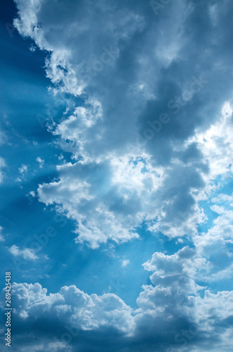 blue sky with clouds