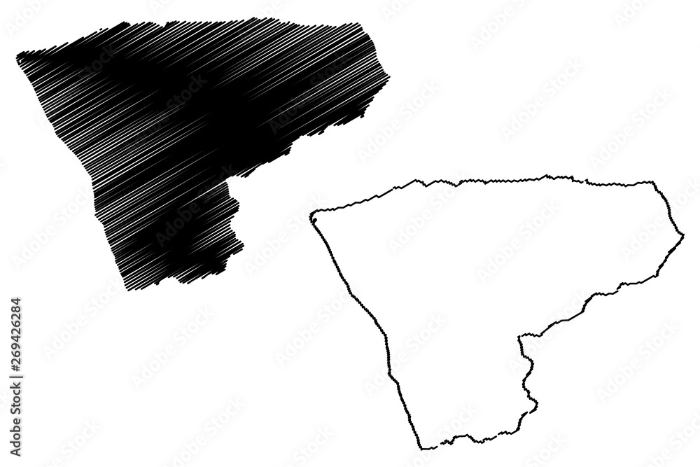 Zaire Province (Provinces of Angola, Republic of Angola) map vector illustration, scribble sketch Zaire map....