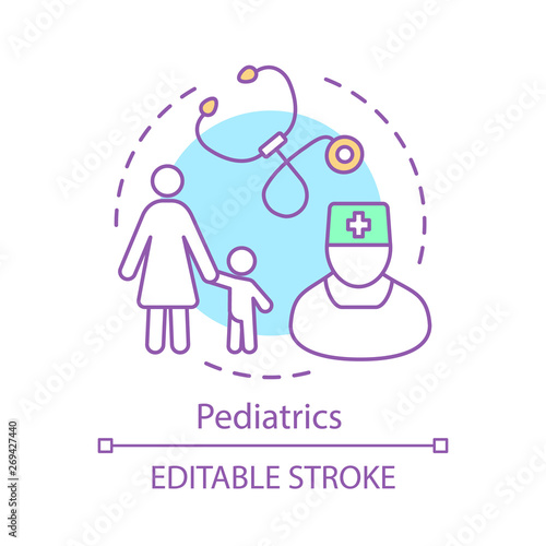 Pediatrics concept icon