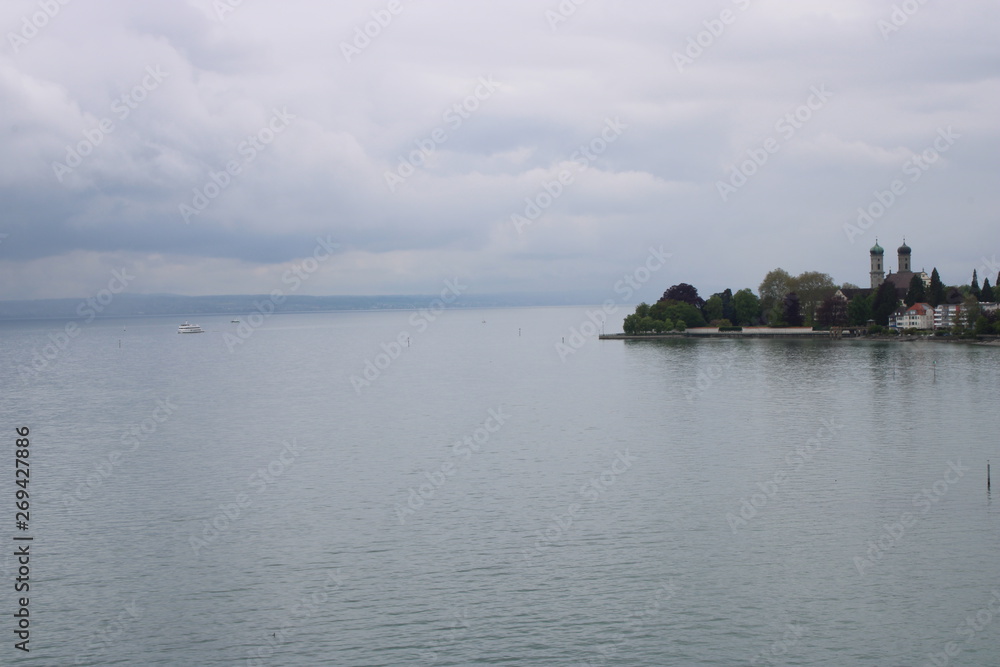 Embankment of Lake Constance in Friedrichshafen