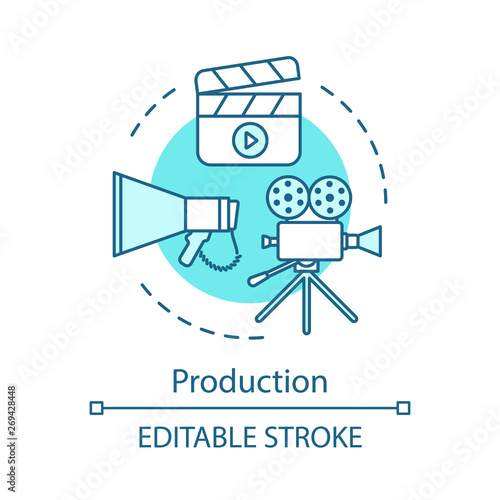 Video production concept icon