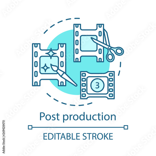 Post production concept icon