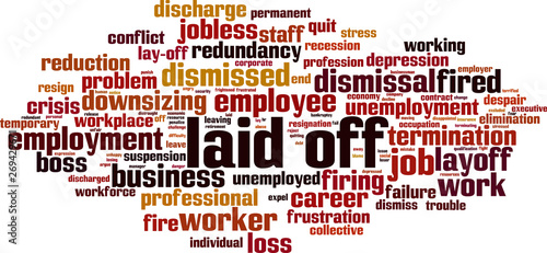 Laid-off word cloud