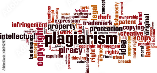 Plagiarism word cloud