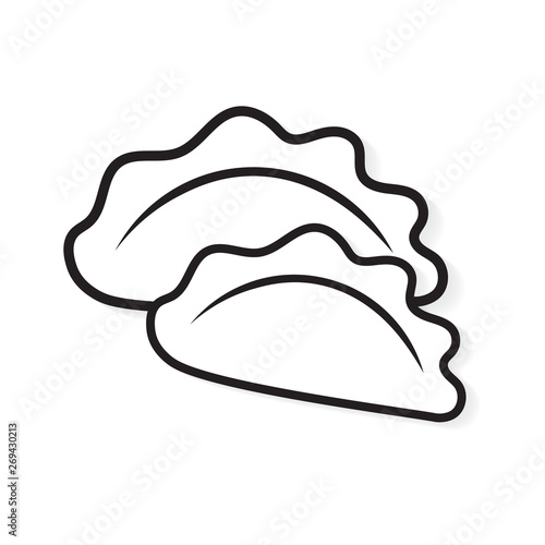 dumplings icon- vector illustration