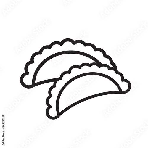 dumplings icon- vector illustration